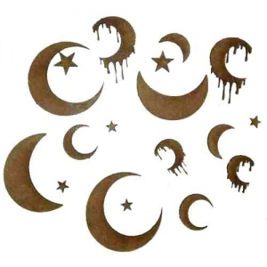 Mini Moons and Stars - MDF Add On Sheet